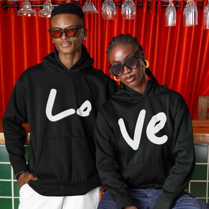 Paired hoodies