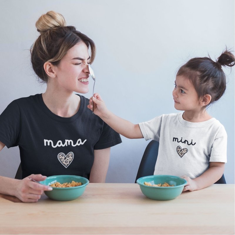 Mama and Mini Shirts Leopard