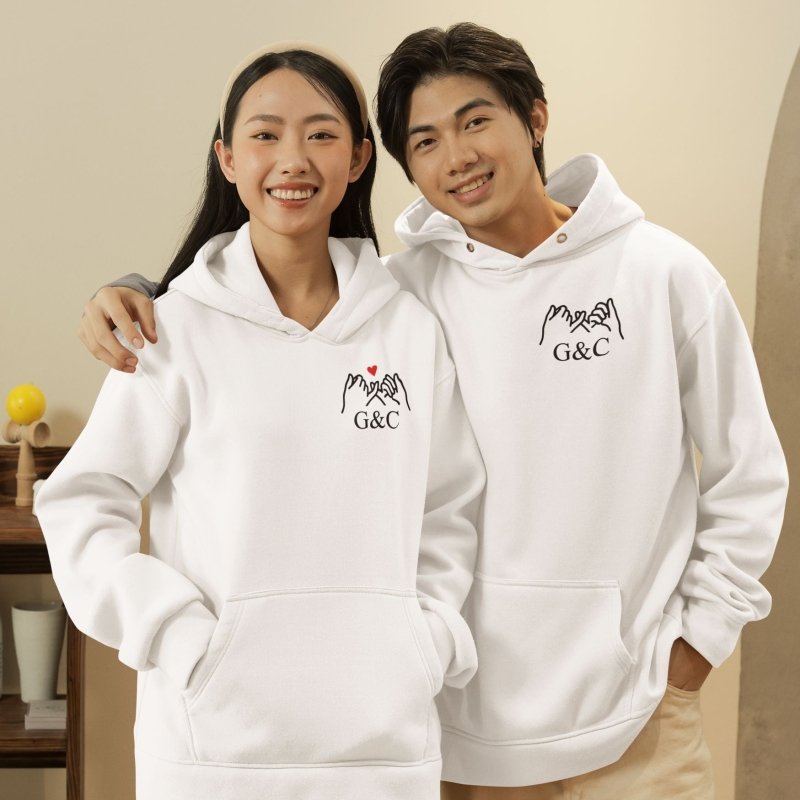 personalized initial hoodie