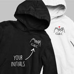 Matching Couple Initials Hoodie - Vignette | Matchy Crew
