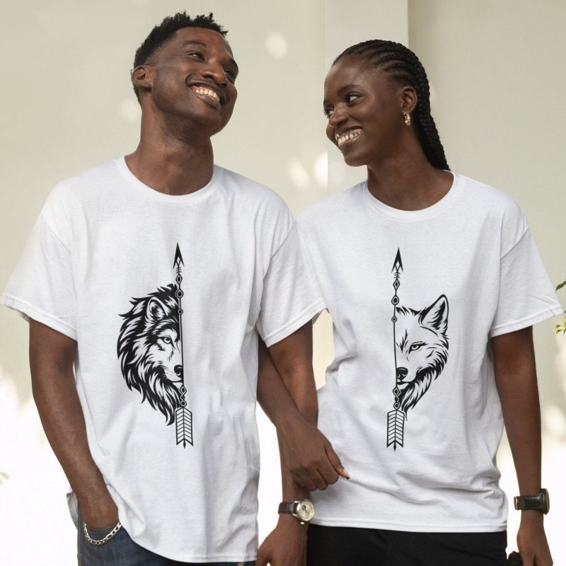 wolf and she-wolf shirts