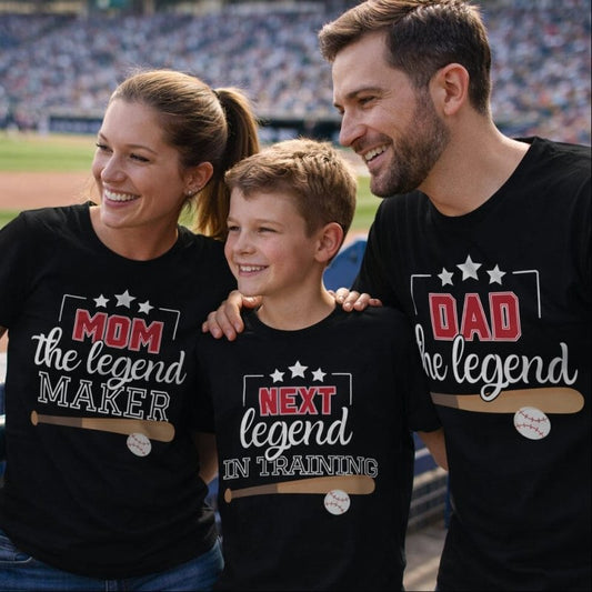 Matching Family Baseball T-Shirts