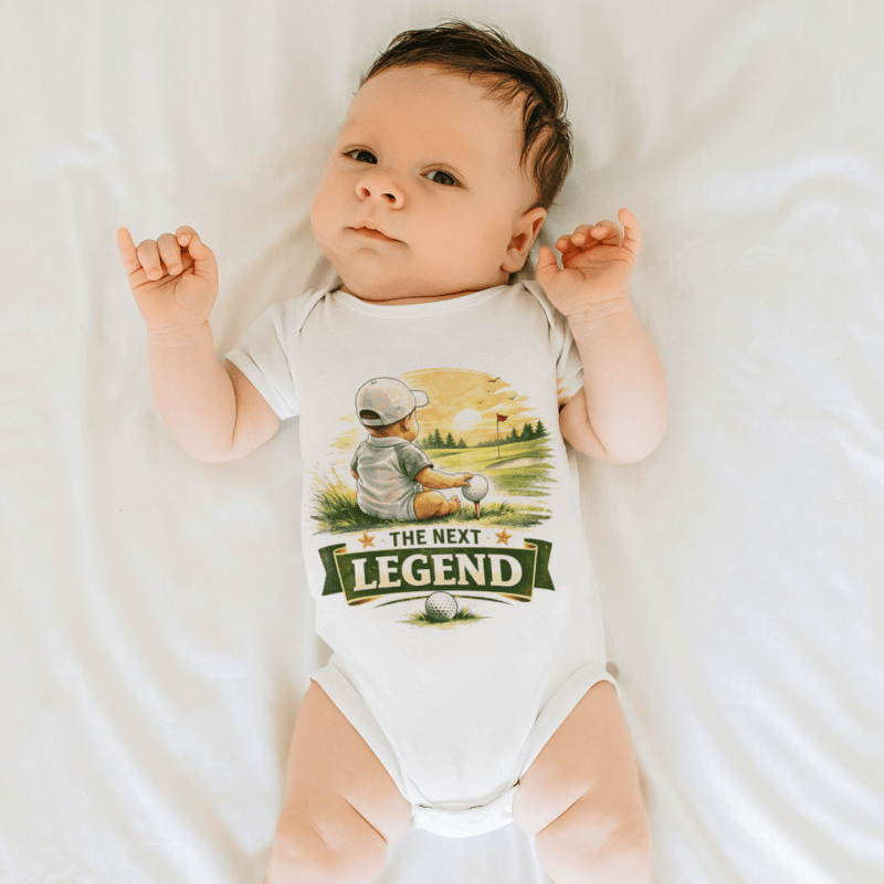 baby golf shirt onesie