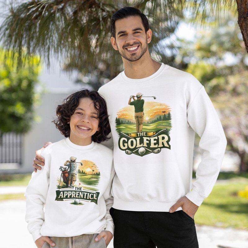 dad son matching golf shirts