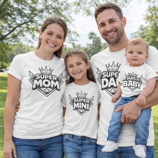 Matching Family Superhero T-Shirts