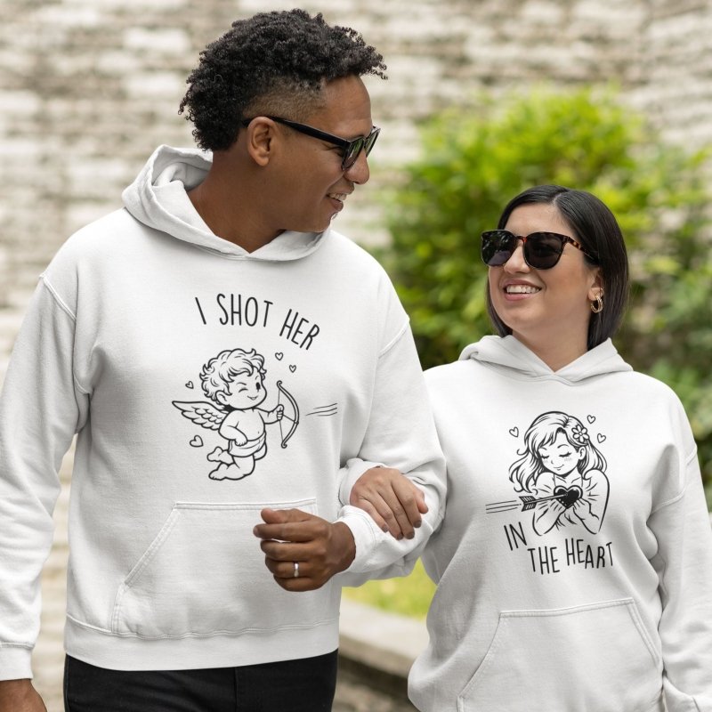 matching valentines hoodies for couples
