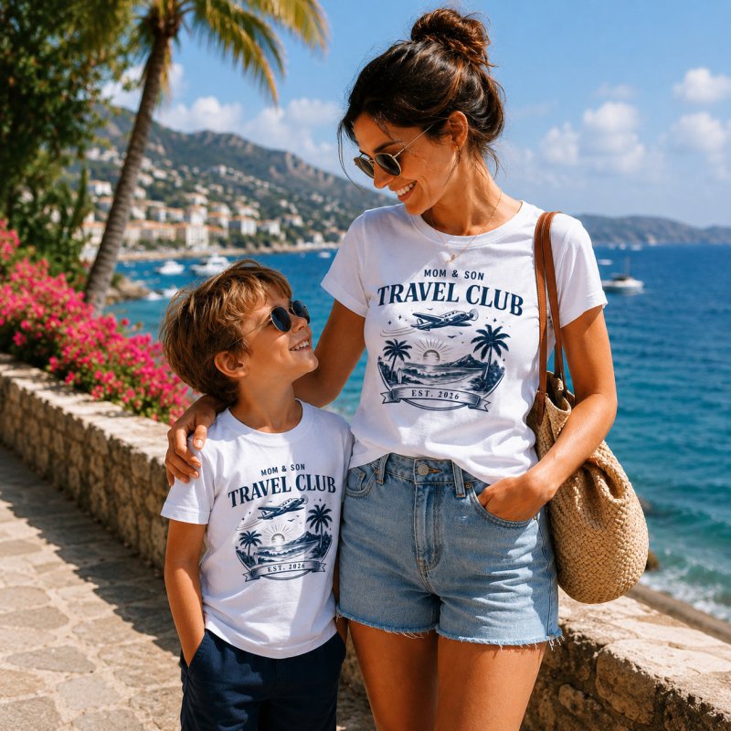 mom and son trip shirts