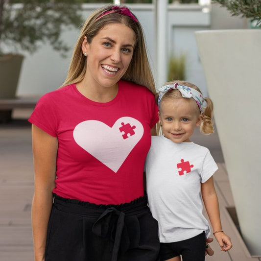 Mother and Child Puzzle Matching T-Shirts
