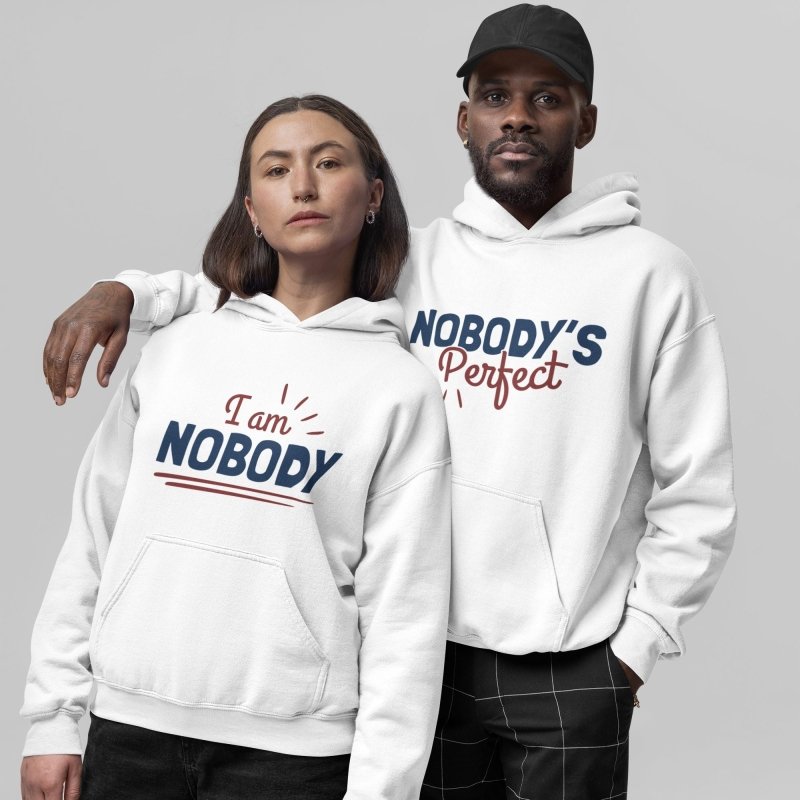 Nobody's Perfect Couple Hoodie