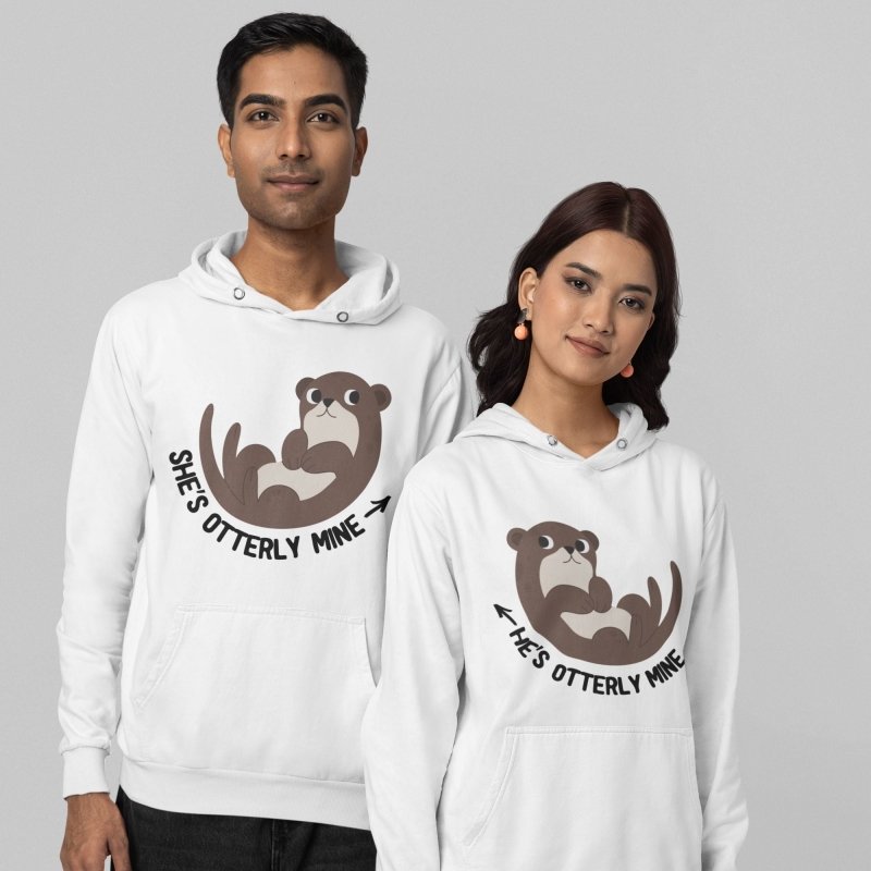 Otter Couple Hoodies