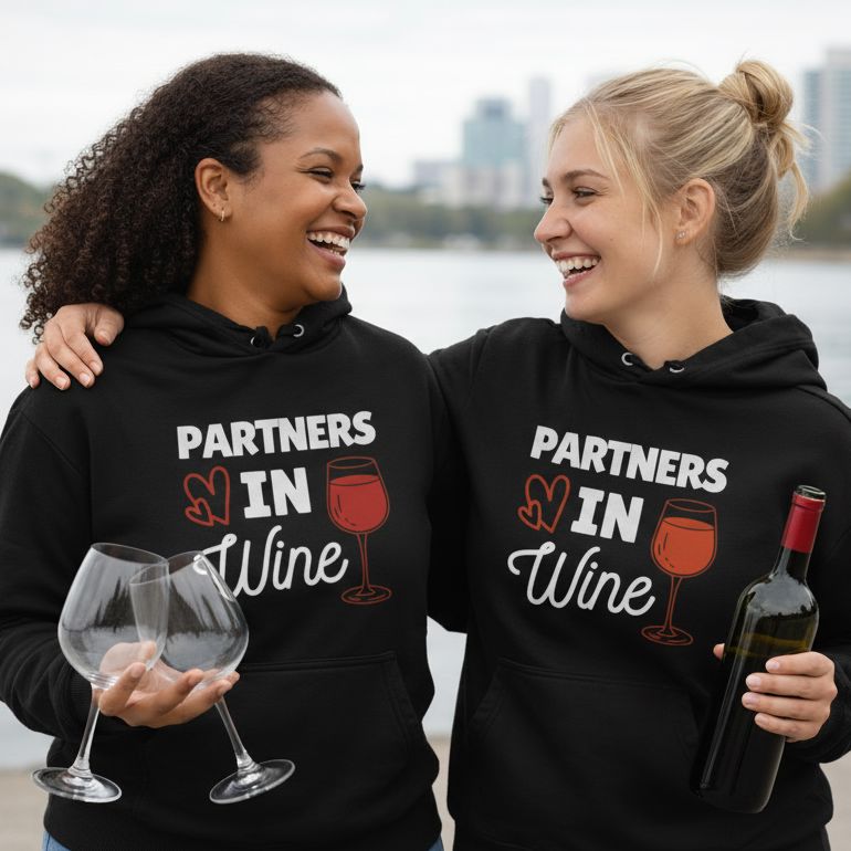 Partners in Wine Hoodie
