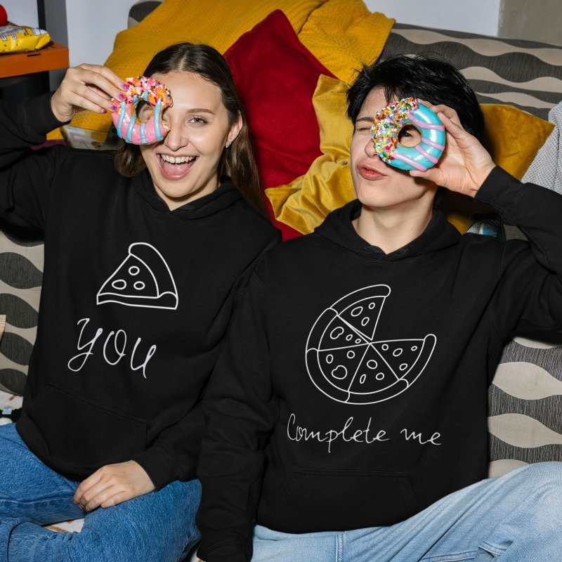 Pizza Couple Hoodie