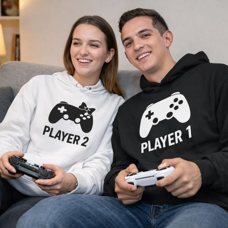 Player 1 Player 2 Hoodies