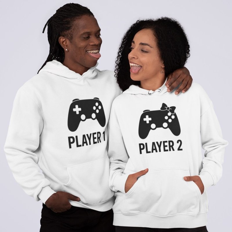 White couple hoodies