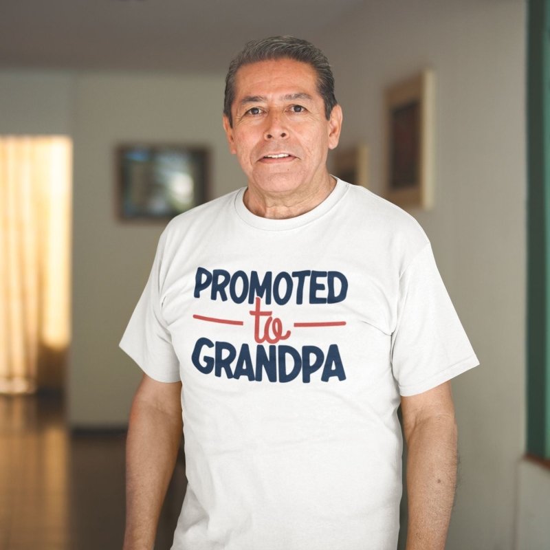 promoted to grandpa shirt