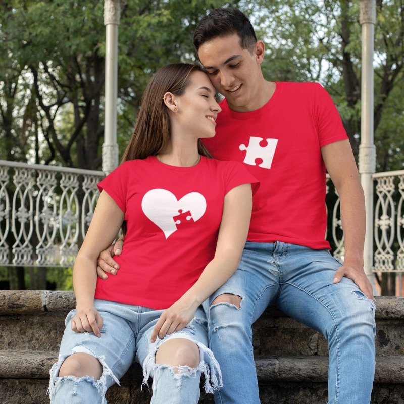 Red Couple Shirt Matching