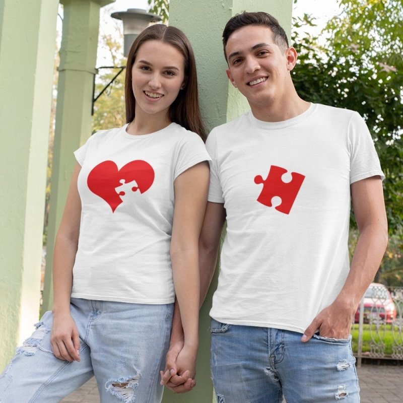 white and red matching outfits