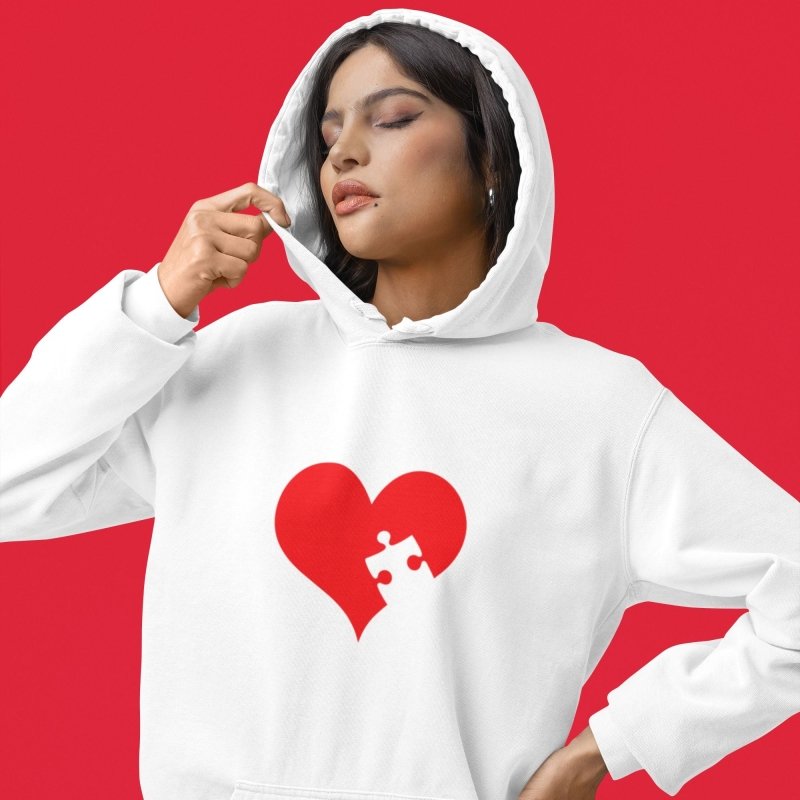 Heart puzzle hoodie