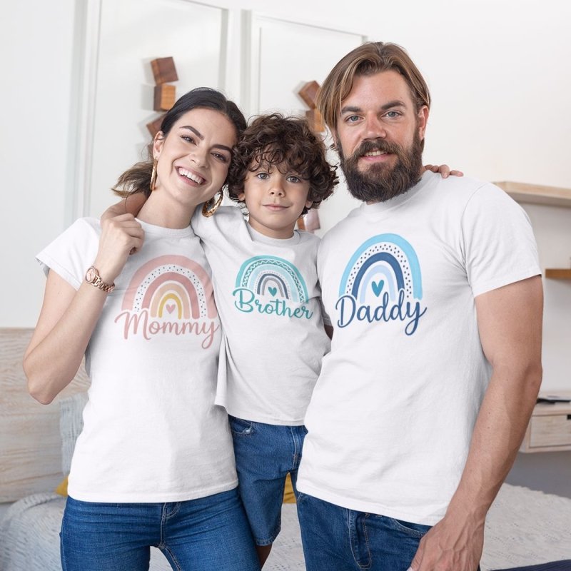 family matching rainbow set