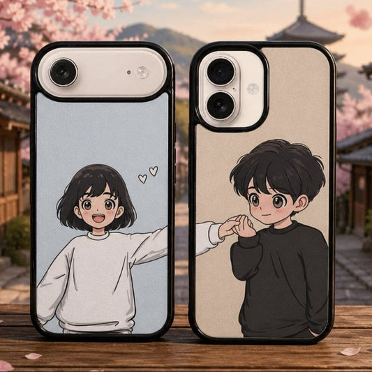Romantic Illustration Couple Phone Case