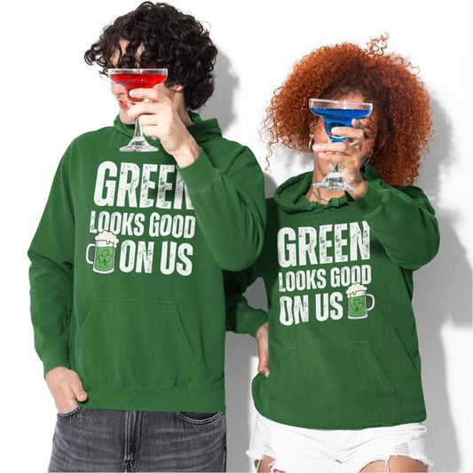 St Patrick's Green Couple Hoodie