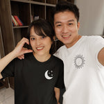 Sun and Moon Couple T-Shirt - Vignette | Matchy Crew