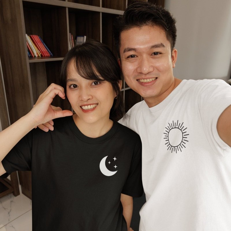 sun and moon matching shirts