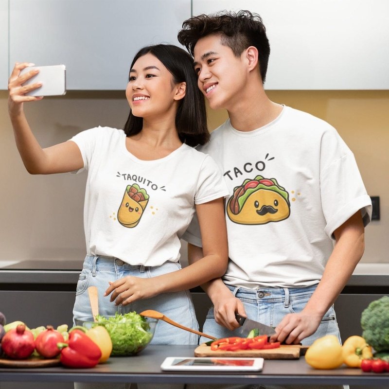 Funny Food Couple -Shirts