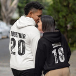 Together Since Couple Hoodies - Vignette | Matchy Crew