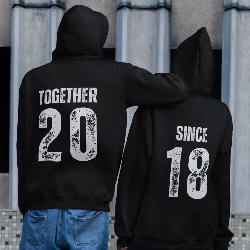 Custom his and hers hoodies