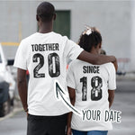 Together Since Couple T-Shirt - Vignette | Matchy Crew
