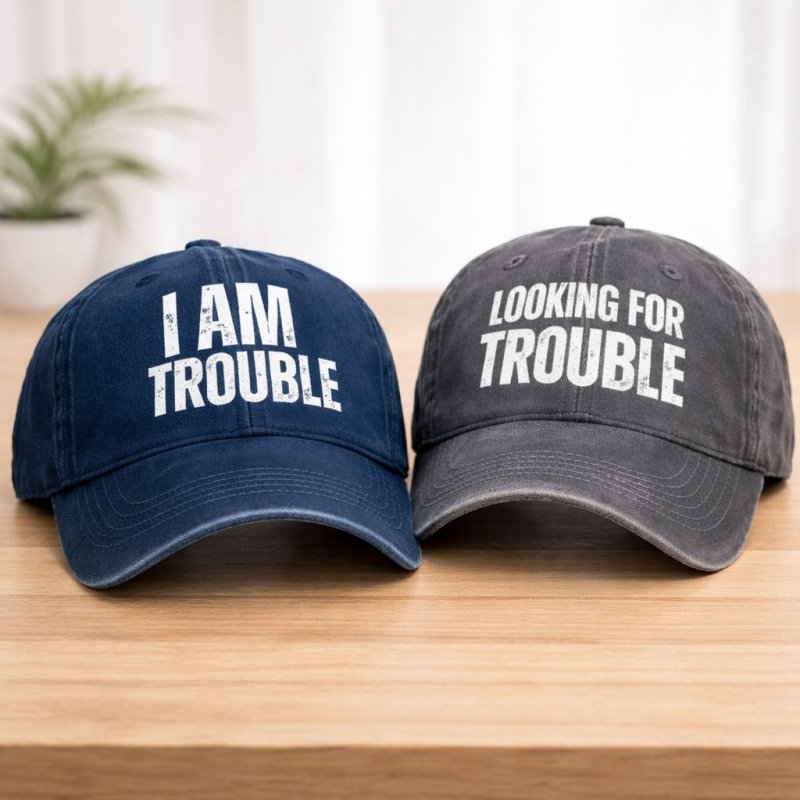Funny couple hats