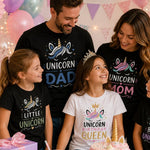 Unicorn Family Birthday Shirts - Vignette | Matchy Crew