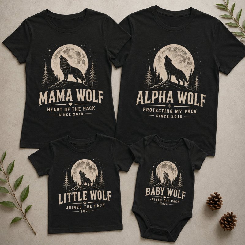 Wolf Pack Family T-Shirts
