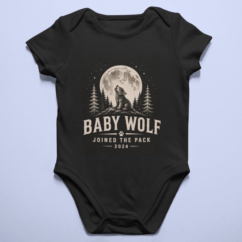 baby wolf onesie