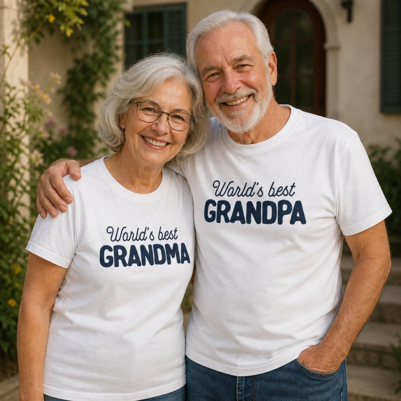 World's Best Grandpa Grandma Shirt
