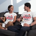 You Make My Heart Smile T-Shirt - Vignette | Matchy Crew